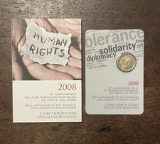 2 Euro Italia 2008 Folder 60 Anniversario dichiarazione universale diritti uomo