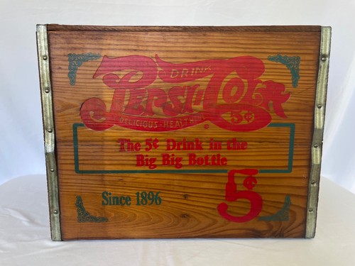 Vintage wooden pepsi cola - wooden,