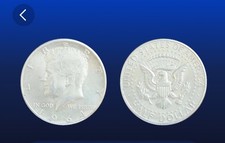 USA MONETA ARGENTO 1964 MEZZO