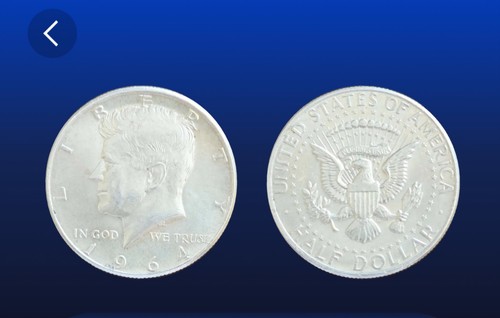 Usa moneta argento 1964 mezzo - moneta,