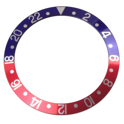 Intarsio lunetta blu/rosso