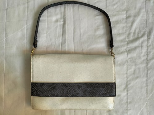 New white real leather hand - real,