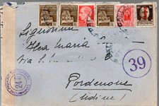 RSI Storia postale Busta affrancata interessante  RSI e Regno