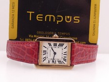 CARTIER TANK SOLO 3168 ACCIAIO&ORO ROSA 18KT ROMAN DIAL SWISS MADE OROLOGIO