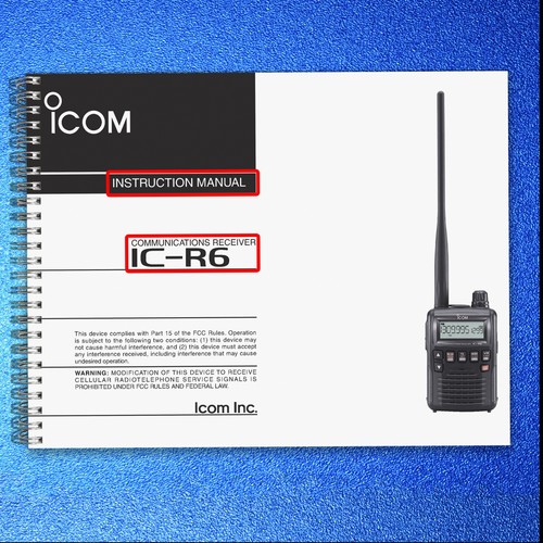 Icom receiver - icom, ic-r6