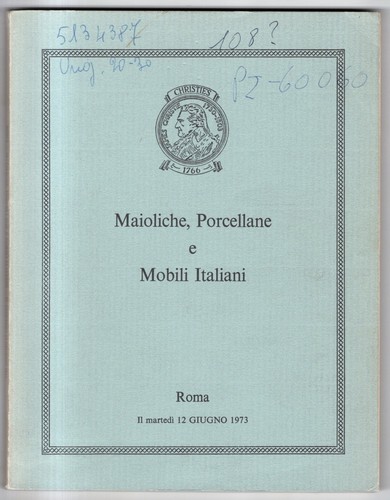 Christie roma maioliche - christie's., e