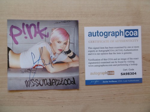 Pink singer autografo - pink,