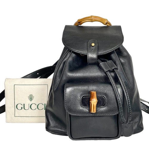 Zaino vintage gucci bambù - zaino,