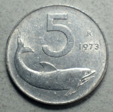 Italy 5 Lire 1973-R KM#92