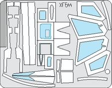 LOCKHEED F-104 STARFIGHTER SURFACE PANELS 1/48 EDUARD XF544 MASK PER HASEGAWA