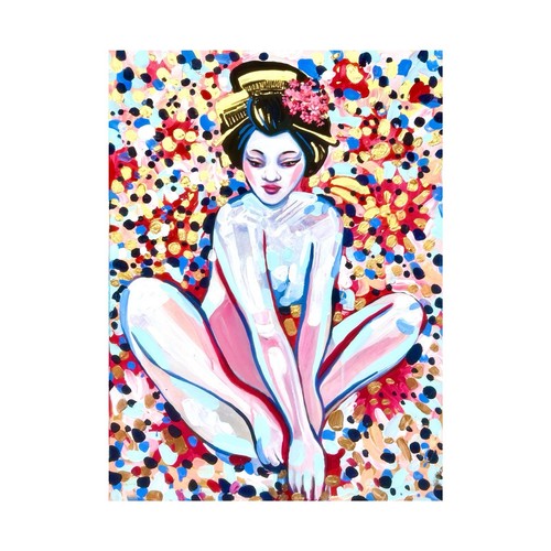 Quadro donna nudo - , acrilico