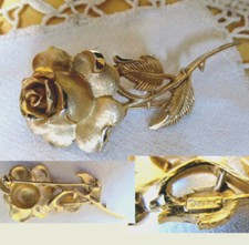 Antica SPILLA TRIFARI cm.6x2,5 Perfetta mai indossata