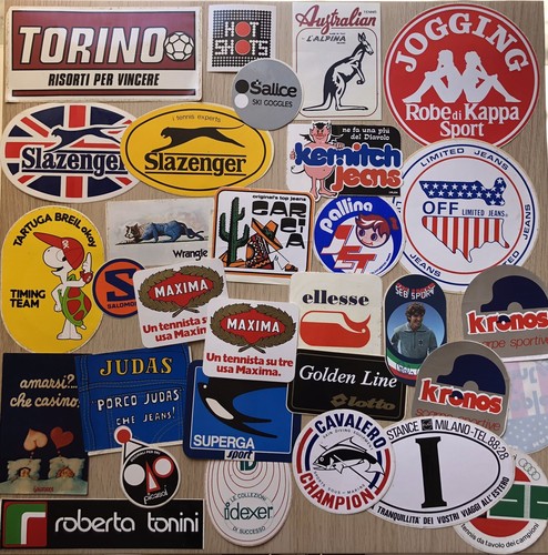Adesivi vintage collezione - adesivi, da