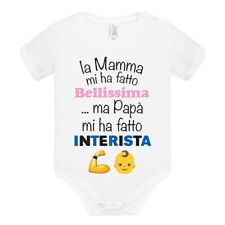 BODY NEONATA INTER Idea Regalo per bimba divertente interista