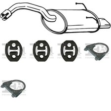 Silenziatore terminale BOSAL per FIAT 500 Hatchback, Cabrio 1.2, 51 KW 10/07 -,