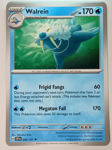 Walrein 045 191 pokemon - 045/191,