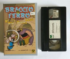 VHS Ita Animazione BRACCIO DI FERRO Contro Ali Baba'E I Quaranta Ladroni (V77) °