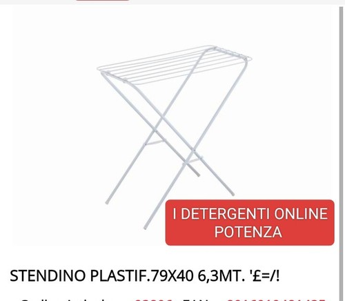 Stendino plastificato 79x49 - stendino,