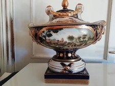 antica grande centrotavola in porcellana Dresda