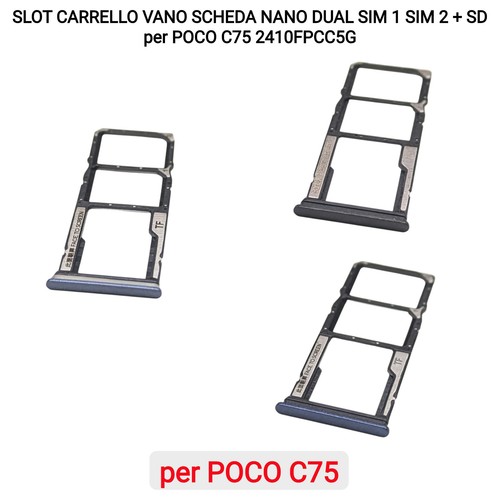 Slot carrello vano scheda nano - vano,