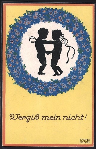 Cartolina artista dora - cartolina, d'artista