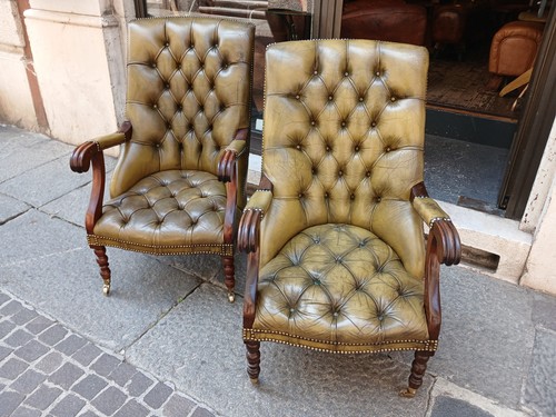 Coppia poltrone cesterfield - coppia,