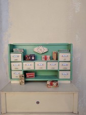 mobiletto cucina anni '50 in legno per bambini