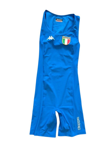 Italia azzurro top donna - azzurro,