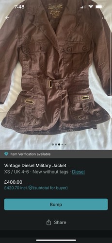 Y2k giacca militare - giacca, diesel