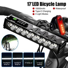 Set Luci Bici 17 LED 10000mAh