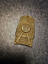 Fregio casco coloniale 17 reggimento fanteria "Acqui" Regio Esercito 2WW. (1pz.)