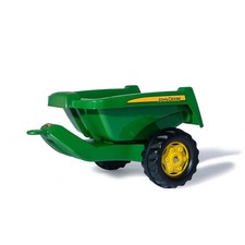 rolly toys Rimorchio ribaltabile John Deere con pedale ribaltabile posteriore trattore età 3plus