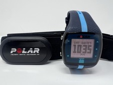 Orologio fitness Polar FT4 unisex blu digitale nuova batteria con cardiofrequenzimetro