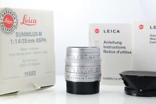 Leica Summilux-M 35mm F1.4 ASPH. Silver 11883 in Good Condition With Box