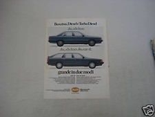 advertising Pubblicità 1984 AUDI 100/AUDI 100 AVANT
