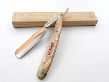 Gracie rasoio SOLINGEN 4/8" LAVORO DI VALORE TEDESCO Grah & Co Straight Razor!