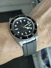 Cinturino in gomma 22 mm nero