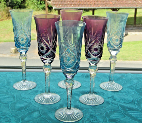 Flute champagne coloré in - 6,