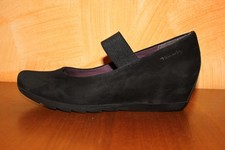 TAMARIS scarpe donna zeppe pelle scamosciata Ballerine Nero tg. 40