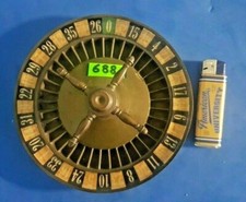 688-Bellissima ruota disco roulette anni '60 '70 in ottone pesante