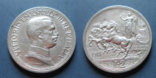 Lire 1914 quadriga - 2,