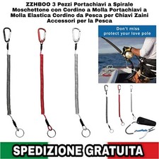 3 Portachiavi Moschettone Con