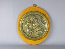 Antica placca bronzo targa