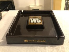 Grande Posacenere pubblicitario SCOTCH WHISKY W5 vintage pub bar Euroceramics