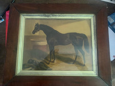 Olio su tela Cavallo da corsa