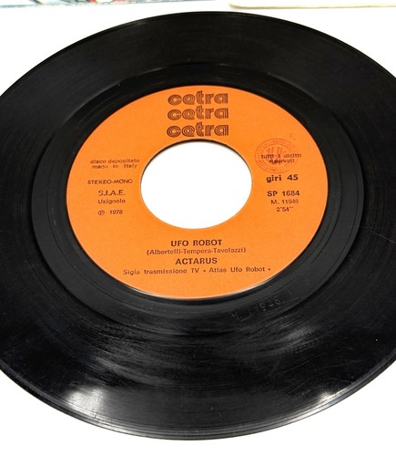 Vintage sigla cartone disco - disco, 45