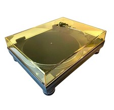 NUOVO parapolvere giallo oro - Technics SL-1200 SL-1210 - cerniere 90° - MK LTD GR G