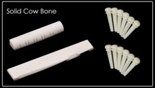 MusicianAtHeart BONE NUT, SADDLE & PIN Set 12 corde Martin chitarra acustica