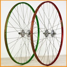 GALLI MAILLARD RUOTE PISTA 700c 28" BICICLETTA TUBOLARE VINTAGE ANNI 80 BICICLETTA FIAMME