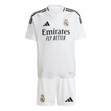 Completo Sportivo per Bambini Adidas Real Madrid 24/25 Home Kit Bianco